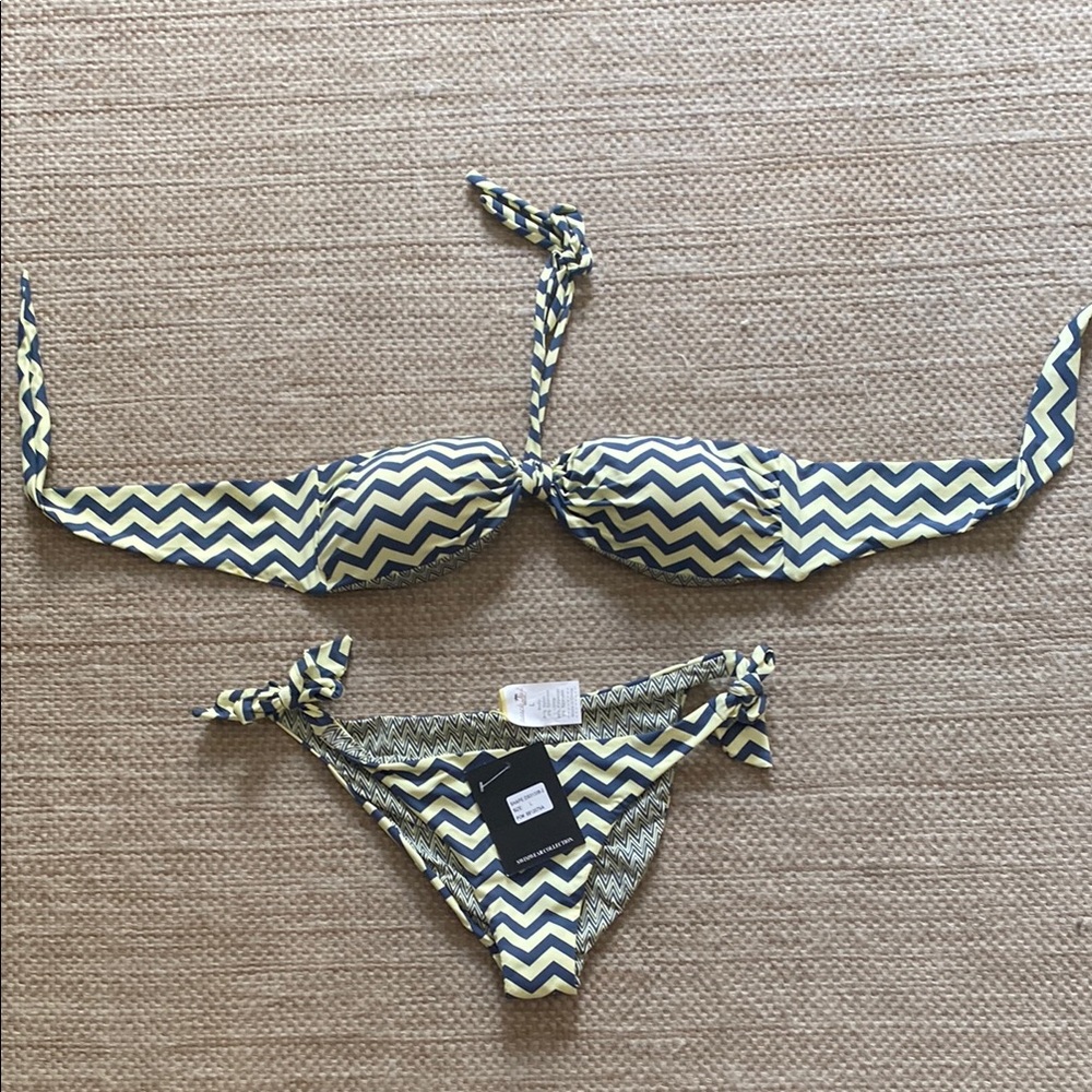 Chevron Pattern Bikini Set